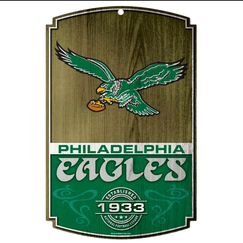 Philadelphia Eagles wood sign in Great condition